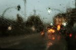 rainy windshield