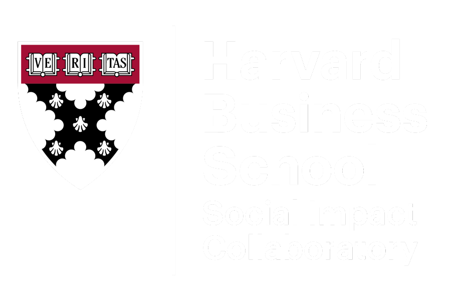 Harvard Business School Social Impact Collaboratory Logo Harvard Business School Social Impact Collaboratory logo with a shield featuring the word "Veritas" and decorative elements.