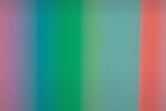 A decorative rainbow of colors.