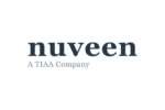 The image shows the logo of Nuveen, a TIAA company, with the text "nuveen" and "A TIAA Company" below it.